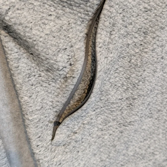 Lululemon At Ease Hoodie Men's 2XL Gray Textured Double Knit Pullover M3BF7S - Picture 8 of 9